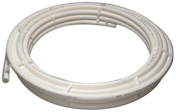 PEX Tubing, White, 2 in, 100 ft, 100 psi