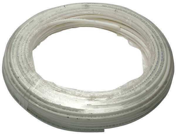 PEX Tubing, White, 1/8 in, 100 ft, 100 psi