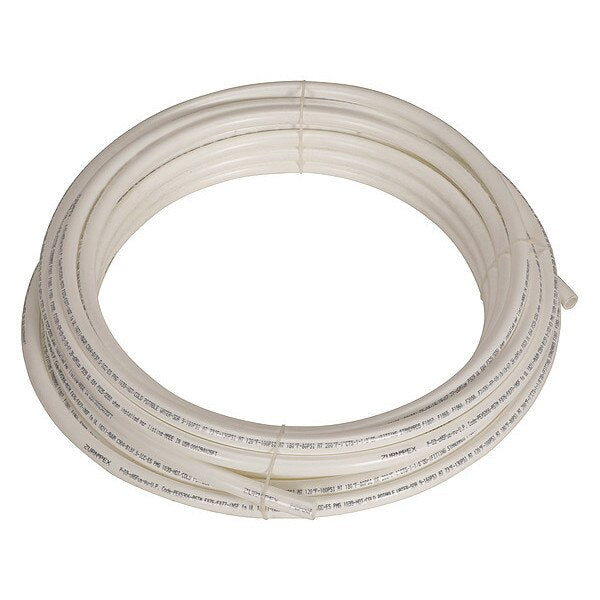 PEX Tubing, White, 1 in, 100 ft, 100 psi