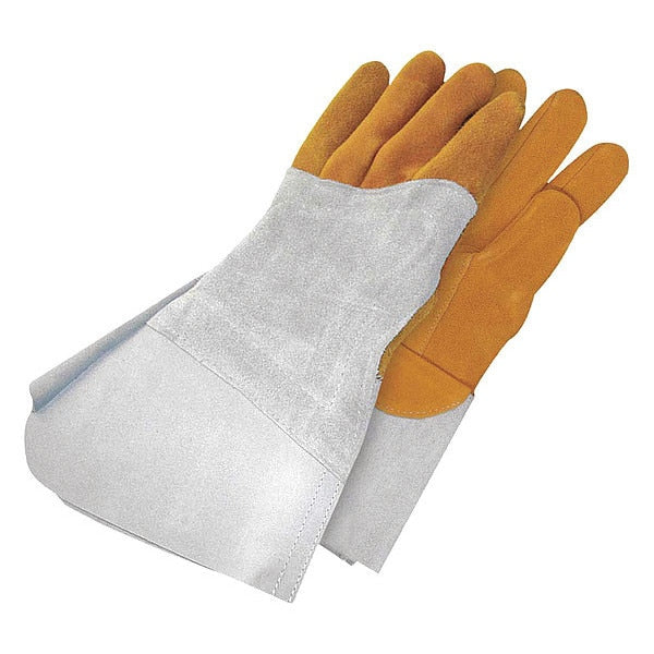 Welding Glove TIG Grain Deerskin Back Hand Patch Left Hand, Size X2L