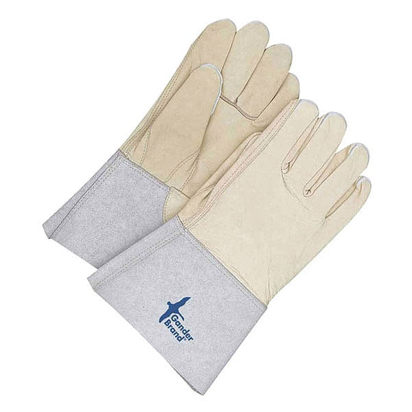 Grain Cowhide Utility Glove Gauntlet, Size M