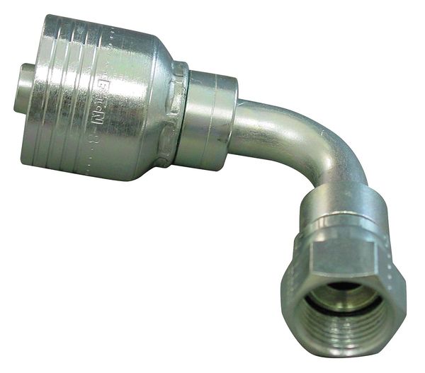 Hydraulic Hose Fitting, 90deg Elbow Shape