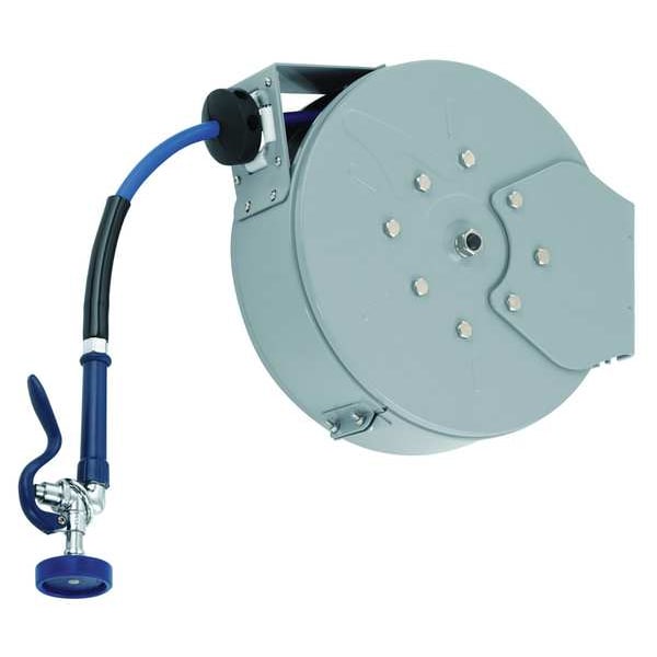 Hose Reel, Enclosed, 30 Ft L, 3/8 In Inlet
