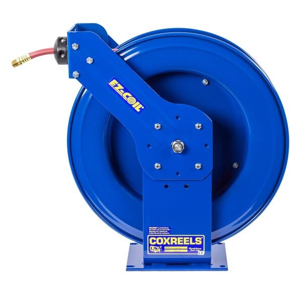 Spring Return Hose Reel, 3/8 in Hose Dia., 75 ft Length, 5,000 psi