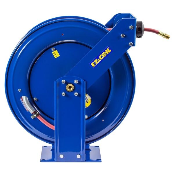 Spring Return Hose Reel, 3/8 in Hose Dia., 75 ft Length, 5,000 psi