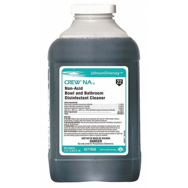 Bthrm Disinfectant Cleaner, 2.5L, Blue, PK2
