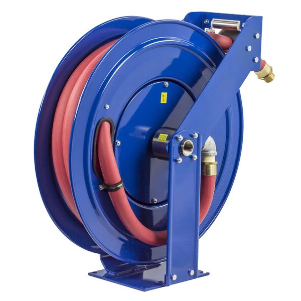 Spring Return Hose Reel, 1 in Hose Dia., 35 ft Length, 300 psi