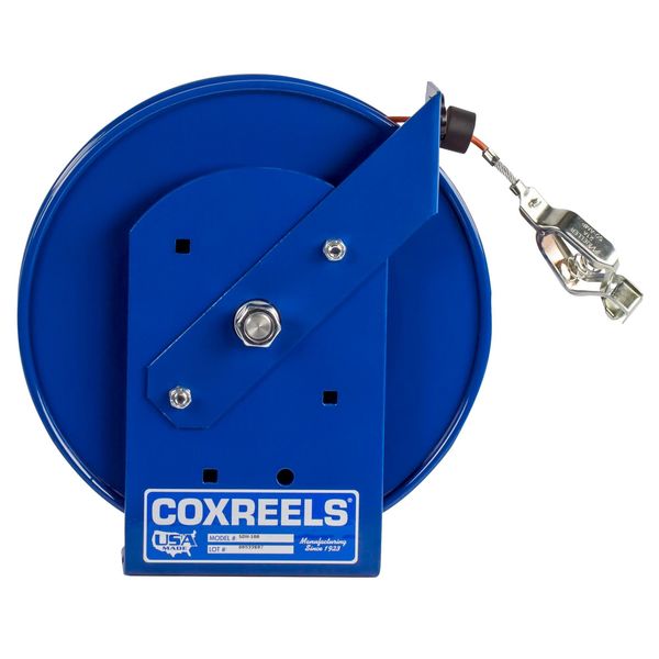 Static Discharge Cable Reel, Blue, 200 ft.