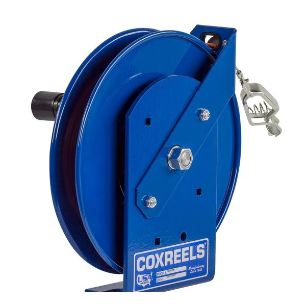 Static Discharge Cable Reel, Blue, 200 ft.