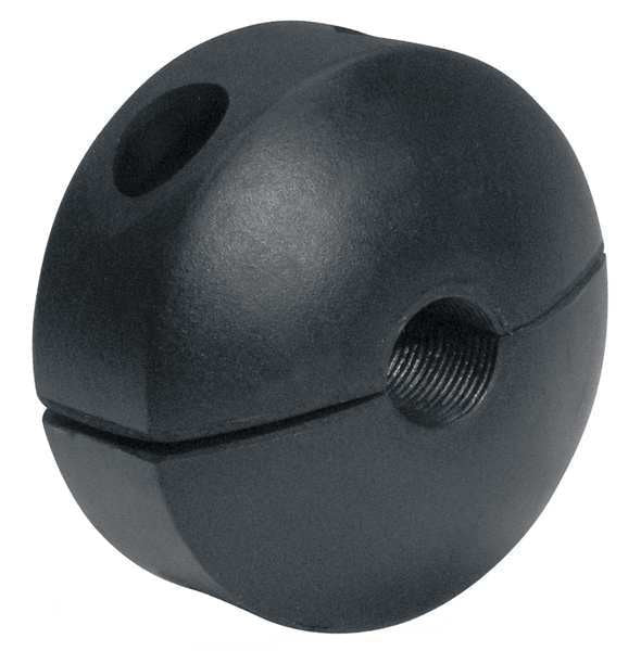 Ball Stop, Bumper Stop, Rubber, For 3/8 in Hose Dia, 2 1/2 in Hose Stop Overall Outside Dia, Circle