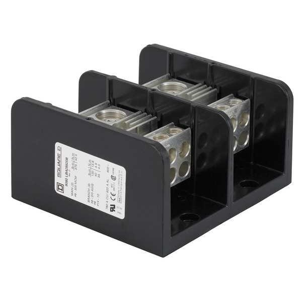 Pwr Dist Block, 760A, 2P, 8P Secondary, 600V