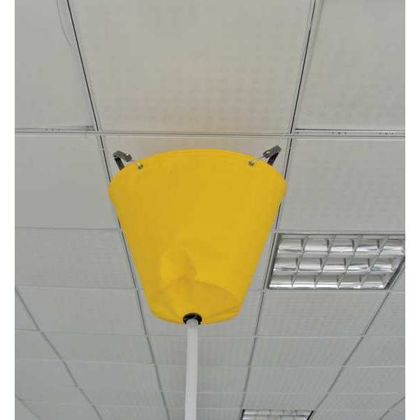Roof Leak Diverter, 18x18 In., Yellow