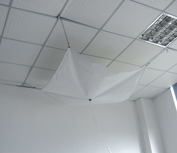 Roof Leak Diverter, 10 x 10 ft, Lmntd Poly
