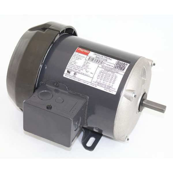 3-Phase General Purpose Motor, 1/2 HP, 48 Frame, 208-230/460V AC Voltage, 3,450 Nameplate RPM