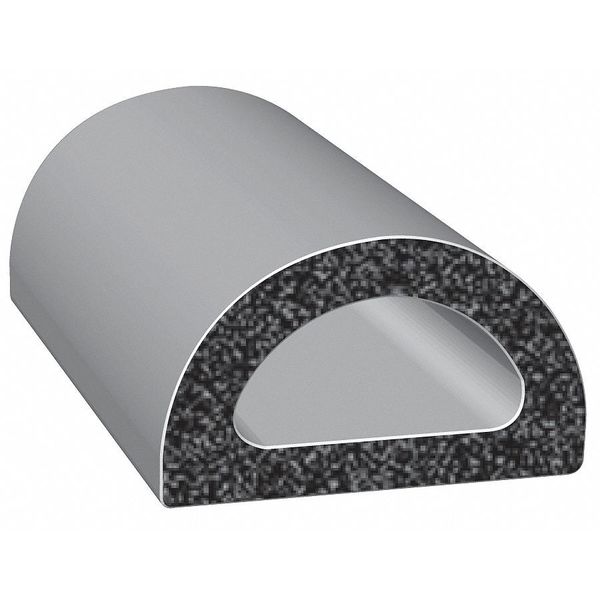 Rubber Seal, D-Shaped, 0.75