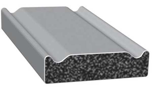 Crown Rectangle Rubber Seal w/Adhesive Back, 100 ft. x .25