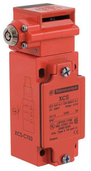 2NC/1NO Safety Interlock Switch Nema 4, 4X, 12 IP 67
