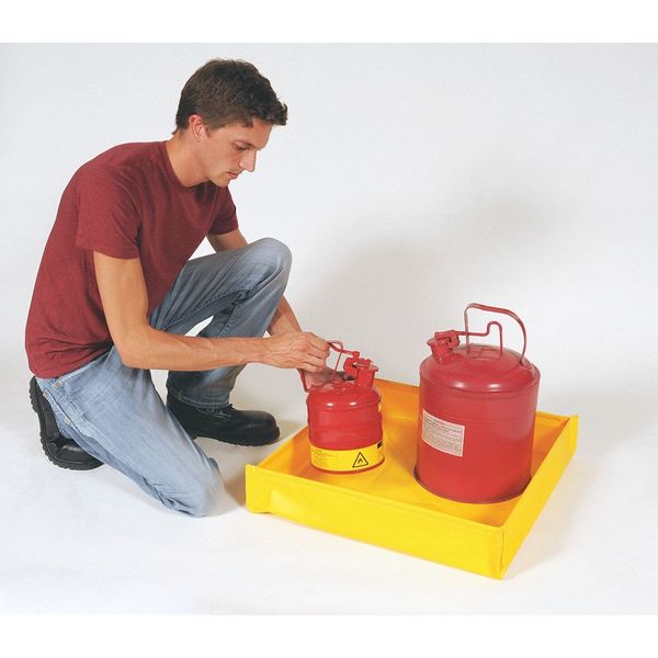 Spill Tray, 1.5 gal Spill Capacity, 18 oz PVC fabric