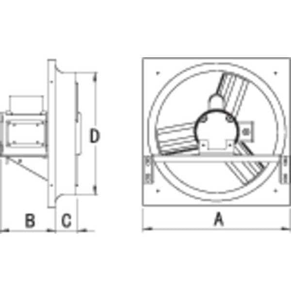 Exhaust Fan, 18 In, 3126 CFM