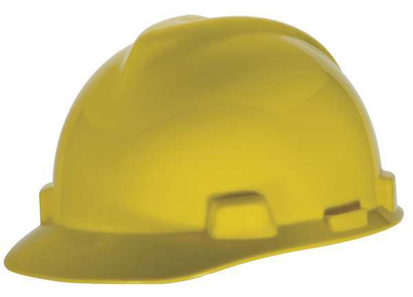 Front Brim Hard Hat, Type 1, Class E, Pinlock (4-Point), Yellow