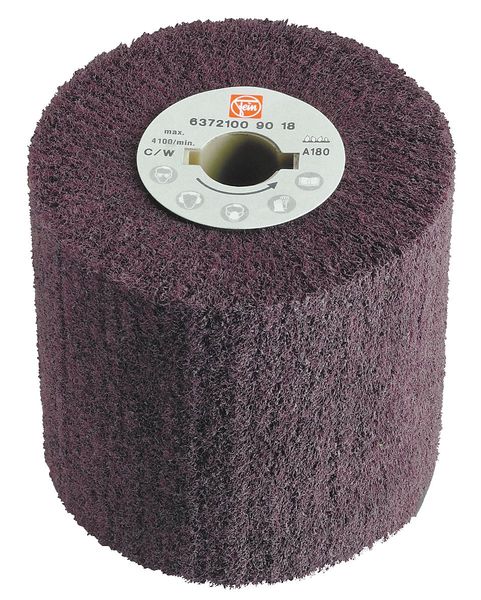 Fleece Wheel, 4 In, 180Grit, Fine, For10F050