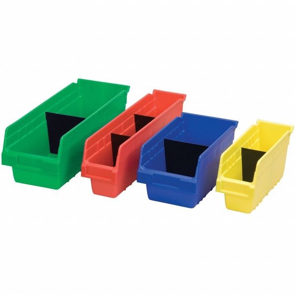 Plastic Divider, Black, 4 1/8 in L, 4 1/8 in W, 4 7/8 in H