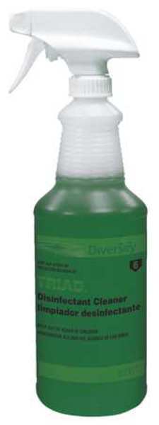 32 oz. Clear, Polyethylene Preprinted Trigger Spray Bottle