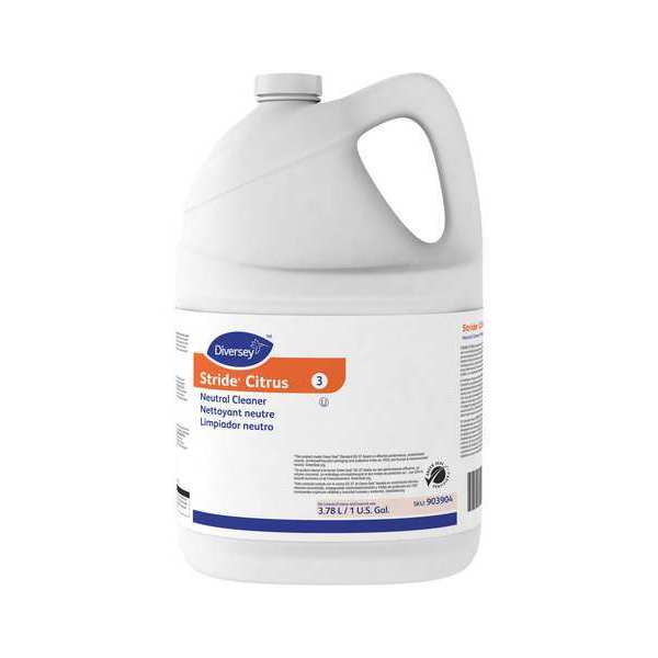 Floor Cleaner, Neutral, Jug, 1 gal, Concentrated, Citrus