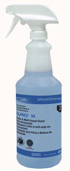32 oz. Clear, Polyethylene Preprinted Trigger Spray Bottle