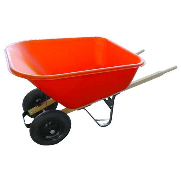 Wheelbarrow, Poly, 8 Cu. Ft., Pneumatic