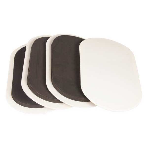 Furn. Glides, Self-Stick, Oval, 9-1/2