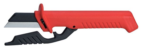 Skinning Knife, Straight, Impact Resistant Plastic, 7 1/2 in L.