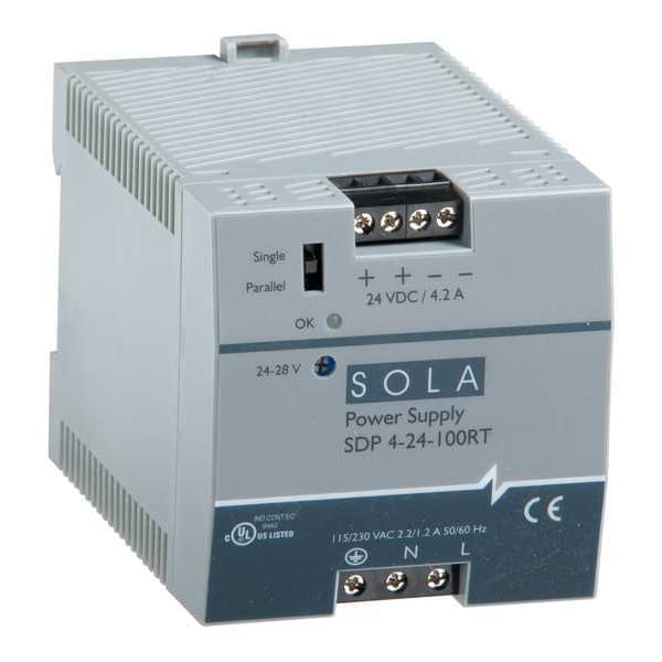 DC Power Supply, 24-28VDC, 4.2A, 47-63Hz