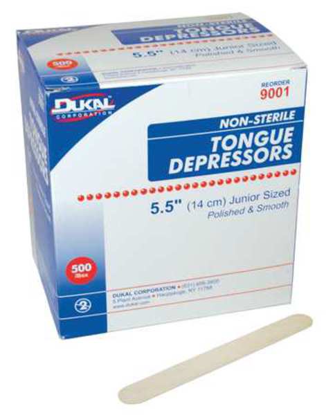 Tongue Depressor, NonSterile, 5.5In, PK500