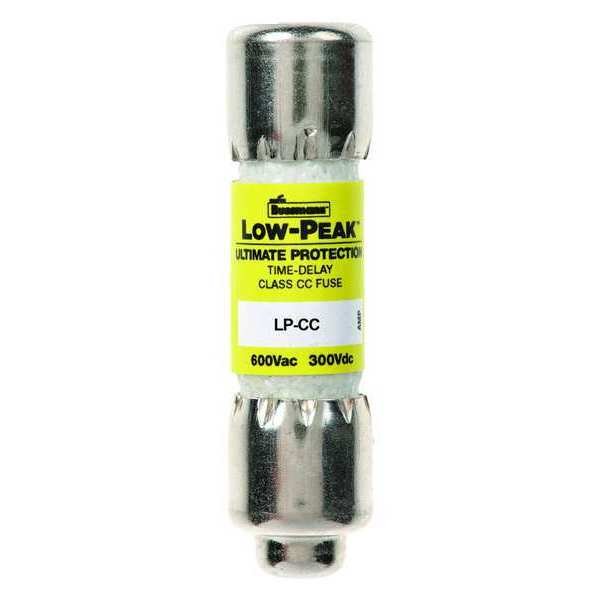 UL Class CC Fuse, Time Delay, 7-1/2A, LP-CC Series, 600V AC, 150V DC, 1-1/2