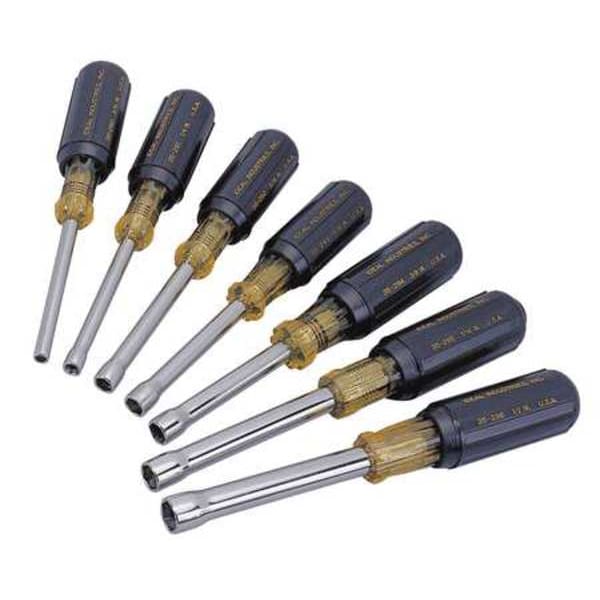 Nut Driver Set, 7 Pieces, SAE, Hollow