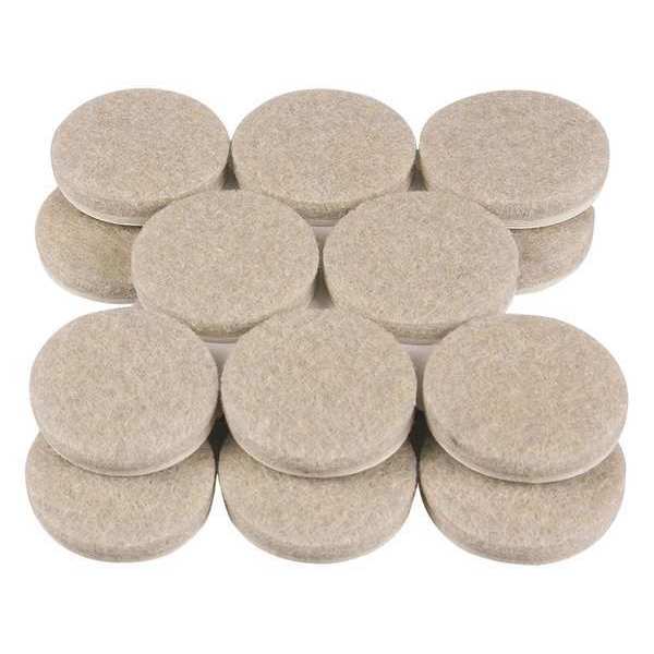 Felt Pads, Self-Stick, Round, 1