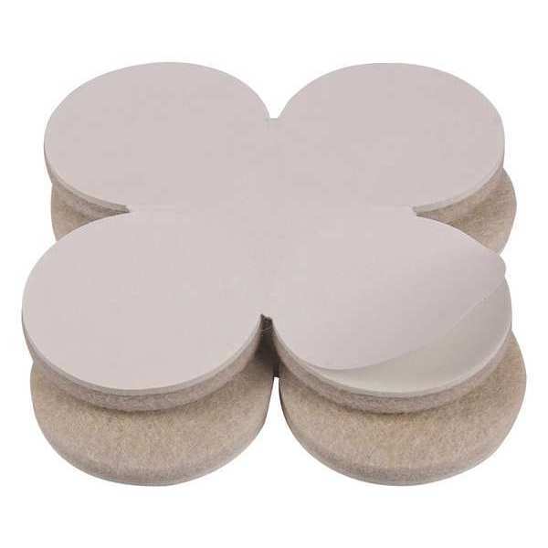 Felt Pads, Self-Stick, Round, 1-1/2