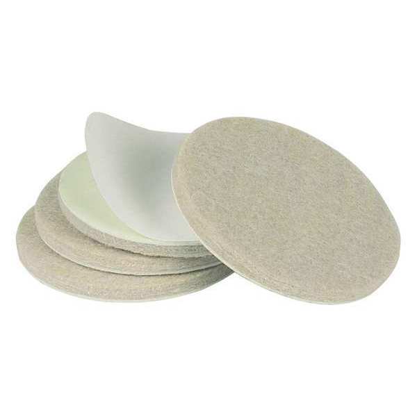 Felt Pads, Self-Stick, Round, 2-1/2