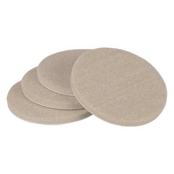Felt Pads, Self-Stick, Round, 2-1/2