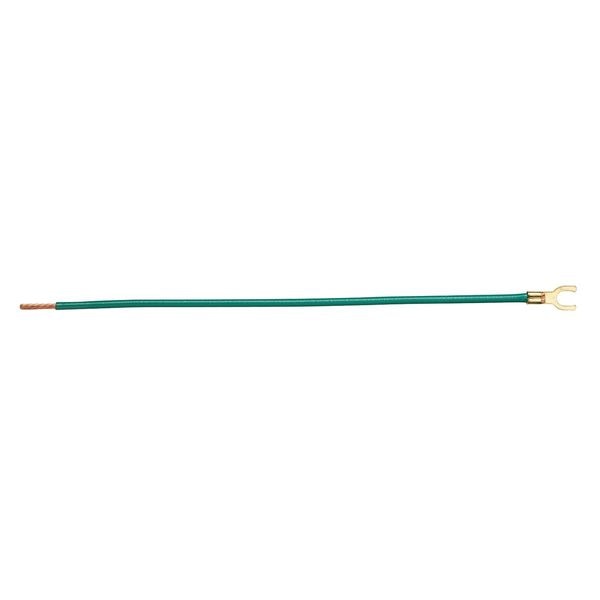 Pigtail Connector, Pigtail, Green, Pk25