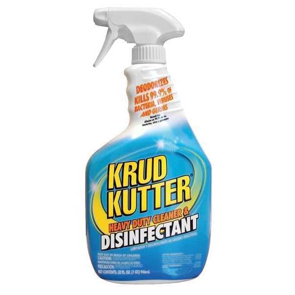 Cleaner and Disinfectant, 32 oz. Trigger Spray Bottle, Unscented