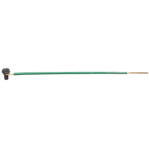 Grounding Tail, Ptail -Screw, Green, Pk100