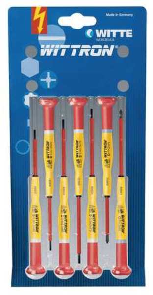 Insulated Precision Driver Set, Slotted/Phillips, 7 pcs