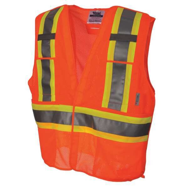 Safety Vest, Mesh, Orange, L/XL