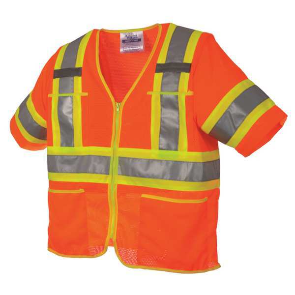 High Visibility Vest, Class 3, L, Orange