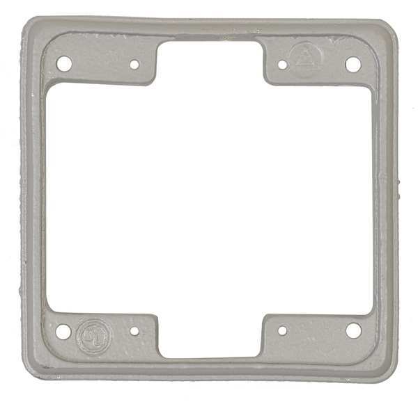 Cast Box Extension, Gray, 2-Gang