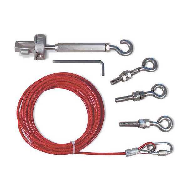 Cable Kit, PVC Covered Steel, 16ft. 5in.L