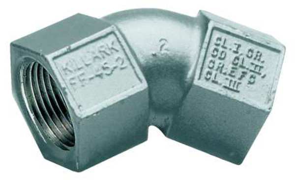 F to F 45Deg Elbow, Haz Loc, 1/2In, Alum