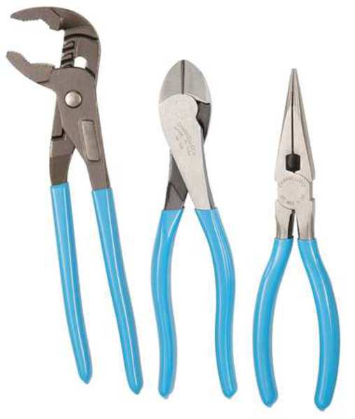 3 Piece Plier Set Dipped Handle